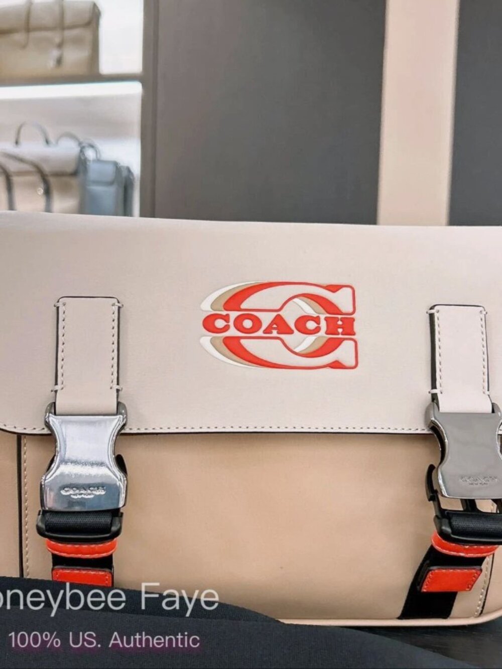 NWT Coach Track Crossbody In Colorblock With Coach Stamp CH106